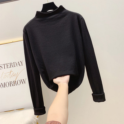 Bluza de dama cu guler inalt in mai multe culori diferite