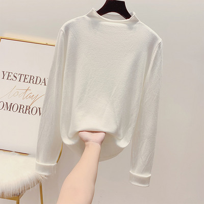 Bluza de dama cu guler inalt in mai multe culori diferite