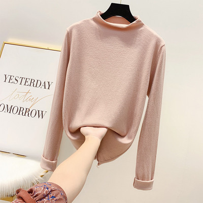 Bluza de dama cu guler inalt in mai multe culori diferite