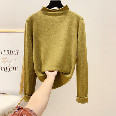 Bluza de dama cu guler inalt in mai multe culori diferite