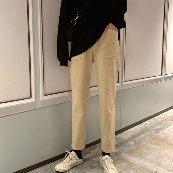 Modern női nadrág két színben, zsebekkel