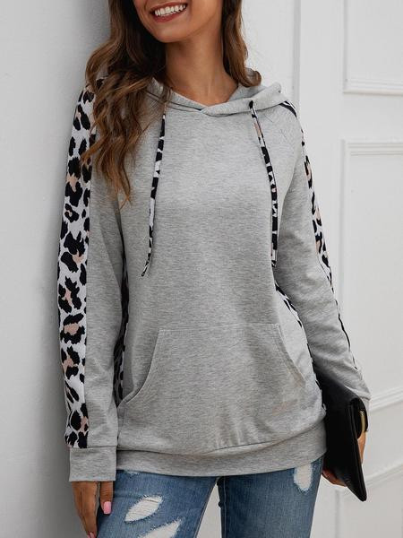 Model nou de hanorac de damă de zi cu zi cu glugă și model animal în mai multe culori