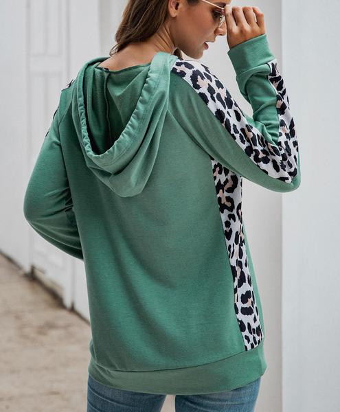 Model nou de hanorac de damă de zi cu zi cu glugă și model animal în mai multe culori