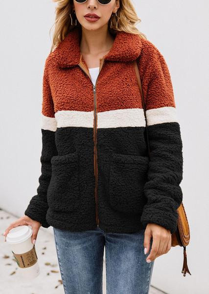 Női alkalmi pulóver zsebbel és cipzárral, három színben