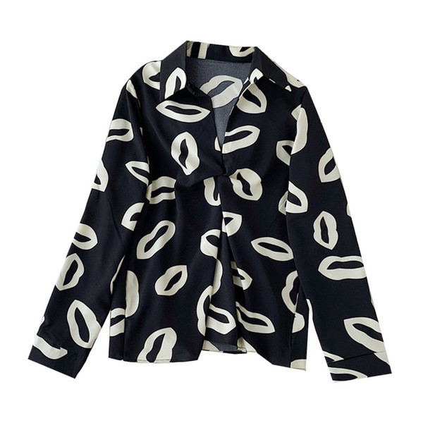 Modern női ing spitz nyakkivágással, különböző színekben