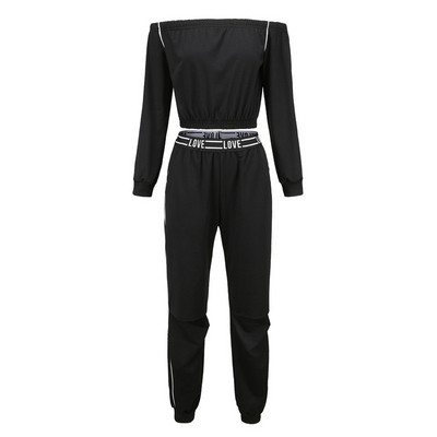 Νέο μοντέλο γυναικείο σετ - μπλούζα με κορδόνι και παντελόνι