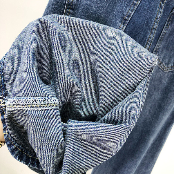 Blugi lungi de dama de culoare inchisa cu curea - model lat