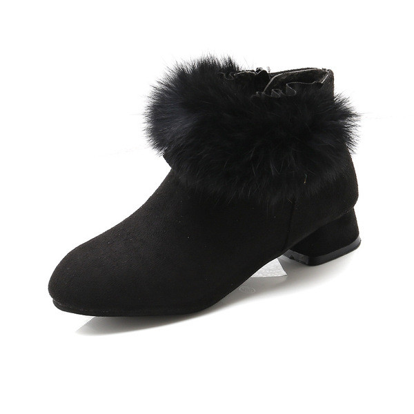 Női velúr csizma pehelyes barna, piros és fekete színekben