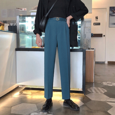 Дамски модерен панталон в два цвята - прав модел