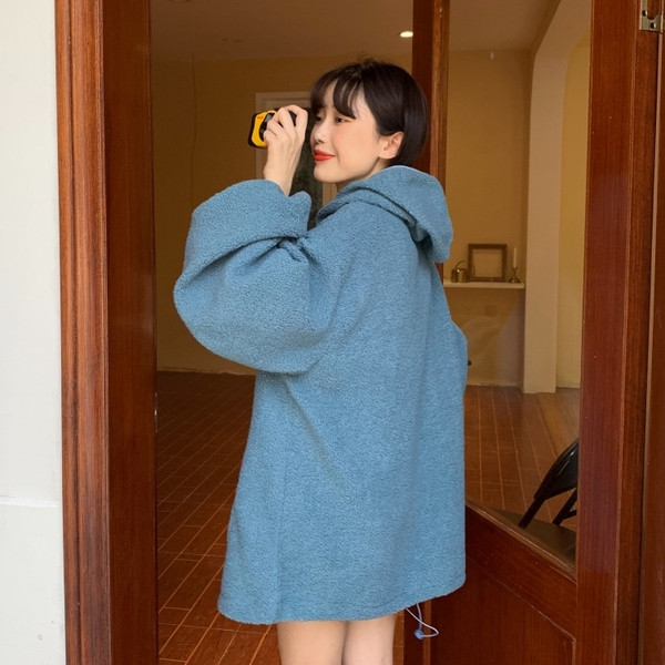 Hanorac de zi cu zi pentru femei în două culori cu buzunare