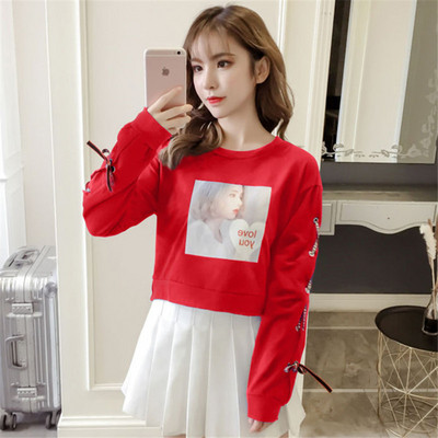 Hétköznapi női blúz három színben nyakkendővel és rátéttel