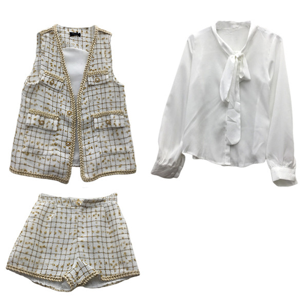 Új modell három részes női szett fehér és fekete színben