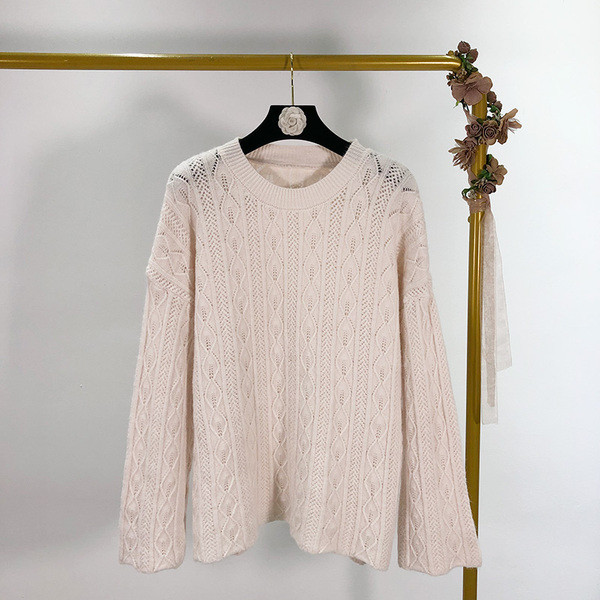 Vékony kötött női pulóver három színben