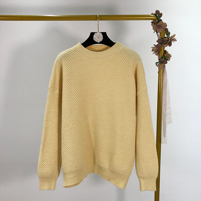 Alkalmi pulóver ovális nyakkivágással és hosszú ujjú négy színben