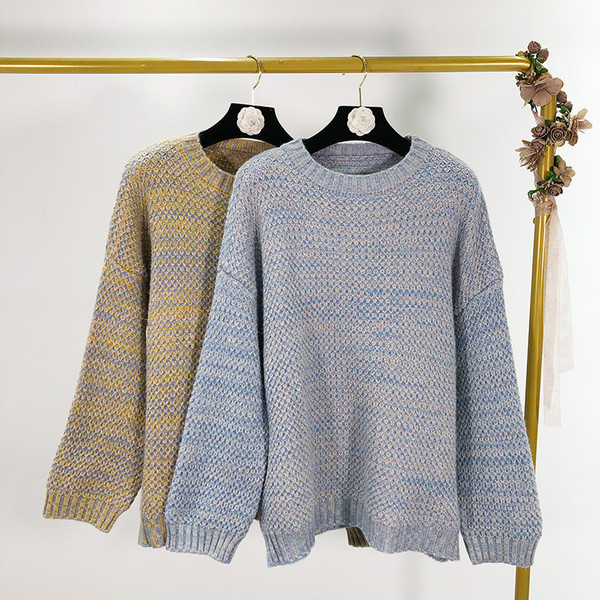 Alkalmi pulóver - sima modell kék és barna színben