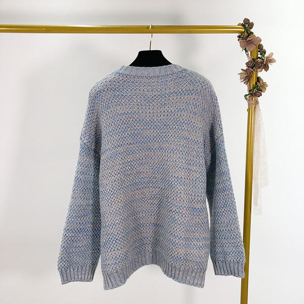 Alkalmi pulóver - sima modell kék és barna színben