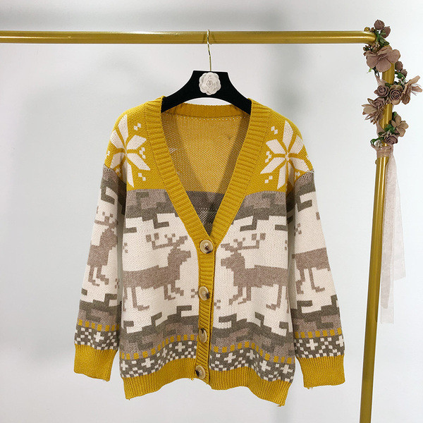 Női alkalmi mellény mély spitz nyakkivágással és mintás mintás gombokkal