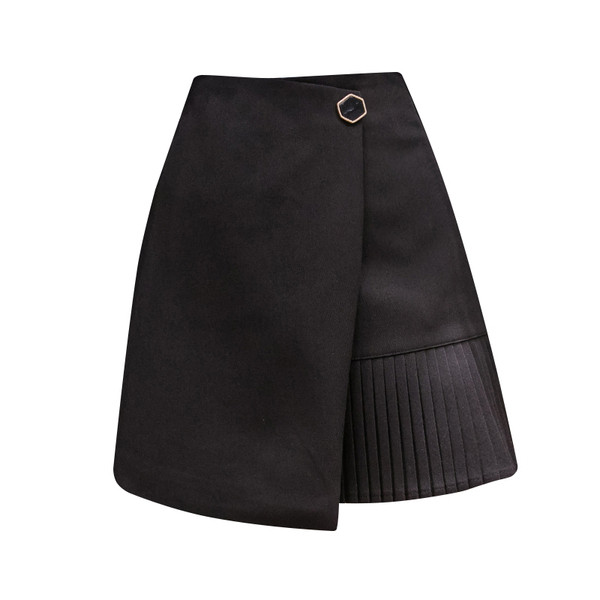 Új modell aktuális női szoknya szürke és fekete színekben