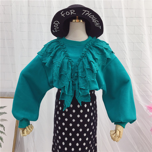 Modern női blúz, hosszú ujjú zöld és lila színben