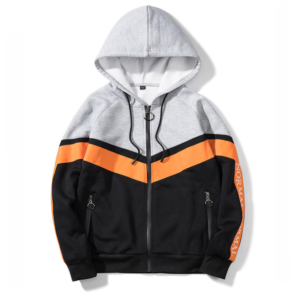 Nappali férfi pulóver kapucnival és nyakkendővel, két színben