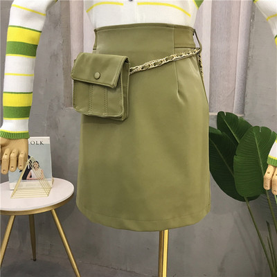 Νέο μοντέλο γυναικεία φούστα με ζώνη σε διάφορα χρώματα