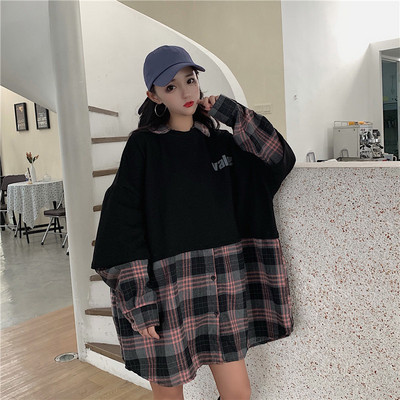 Női széles pulóver két színben - hosszú modell