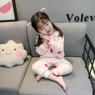 Gyerek pizsama lányoknak rózsaszín és fehér színben felirattal