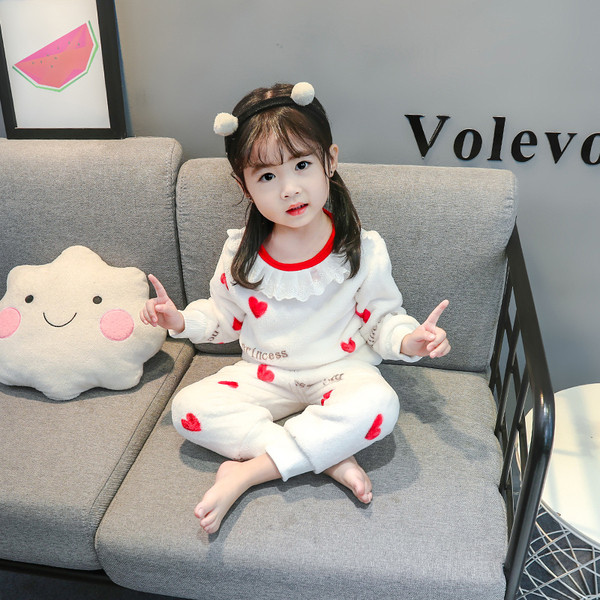 Gyerek pizsama lányoknak rózsaszín és fehér színben felirattal