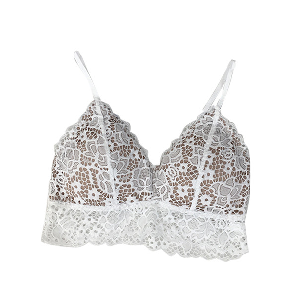 Γυναικείο σουτιέν με δαντέλα σε λευκό και μαύρο χρώμα