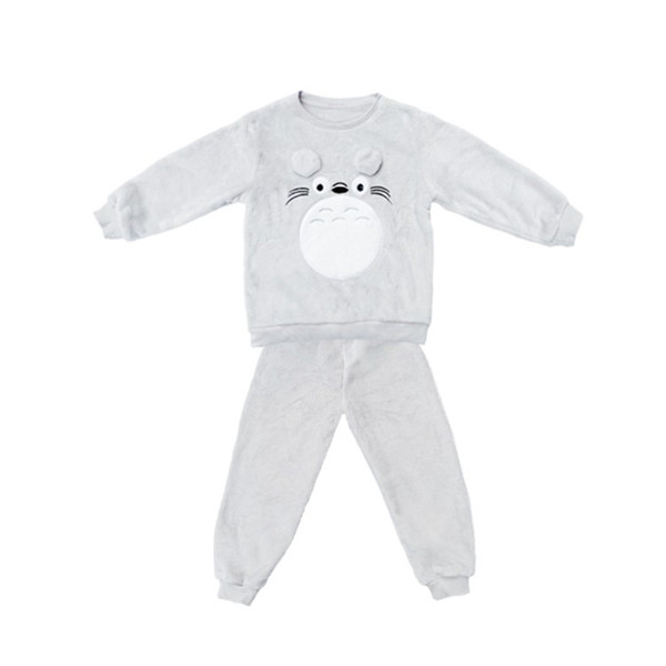 Szürke gyerekpizsama 3D elemmel lányoknak és fiúknak