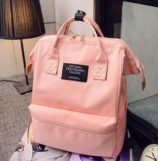 Női táska rövid és hosszú füllel, kék, fekete és rózsaszín színben