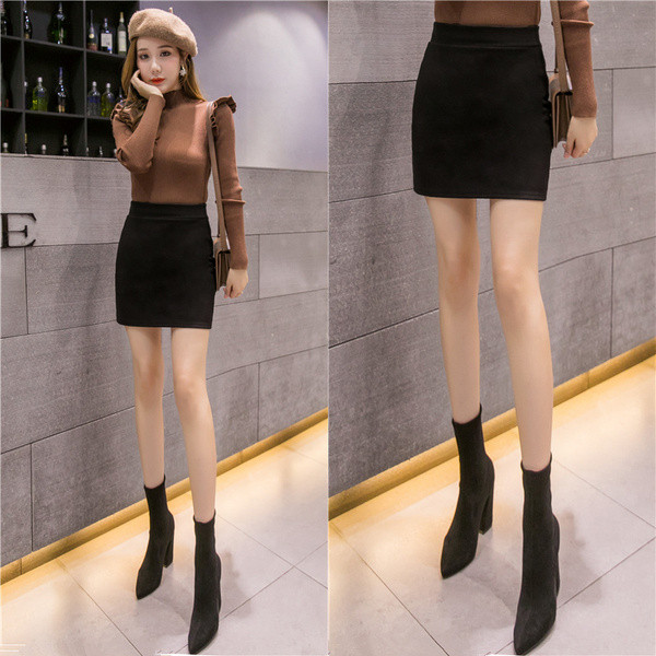 Fusta scurta de dama model nou de culoare neagra