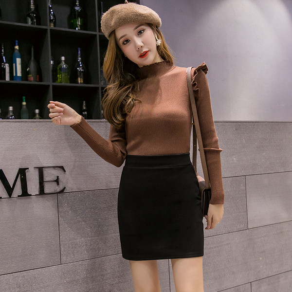 Fusta scurta de dama model nou de culoare neagra