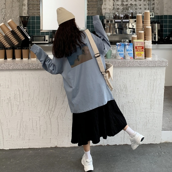 Bluză lungă casual de damă în două culori