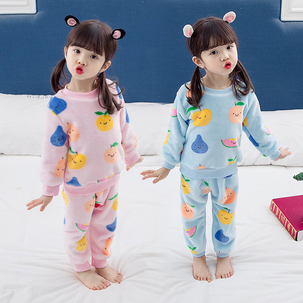 Gyerek pizsama kék és rózsaszín színben lányoknak