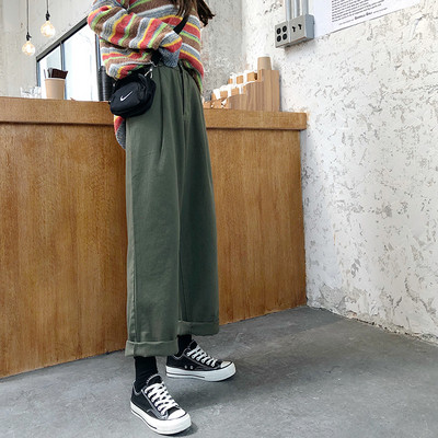 Alkalmi női széles farmernadrág három színben, magas derékkal