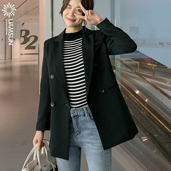 Modern női hosszú kabát gombokkal és hosszú ujjú több színben