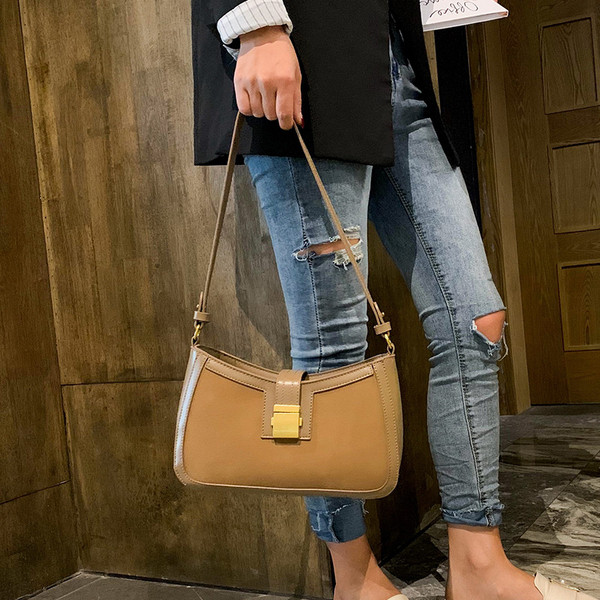 Öko bőrből készült csatos női táska három színben