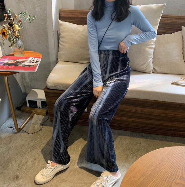 Női nadrág három színben gumírozott derékkal