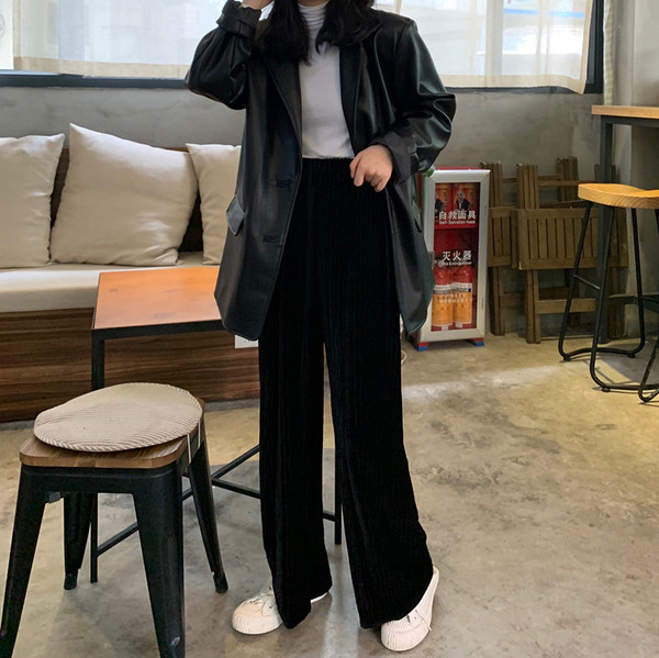 Női nadrág három színben gumírozott derékkal