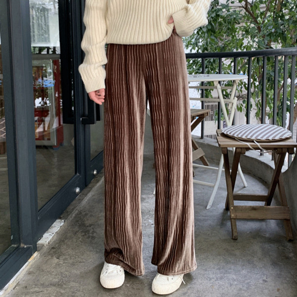 Női nadrág három színben gumírozott derékkal