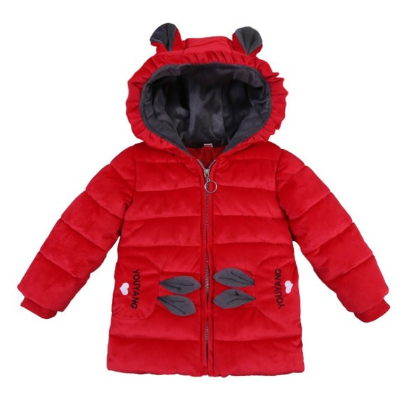 Modern gyerekkabát három színben, rátéttel és 3D elemmel lányoknak