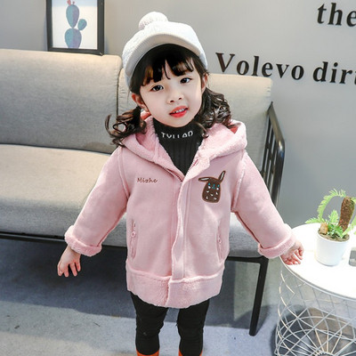 Gyerekkabát lányoknak három színben hímzéssel és 3D elemmel