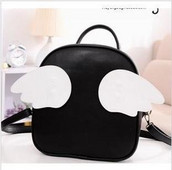 Női hátizsák 3D angyalszárnyakkal, különböző színekben