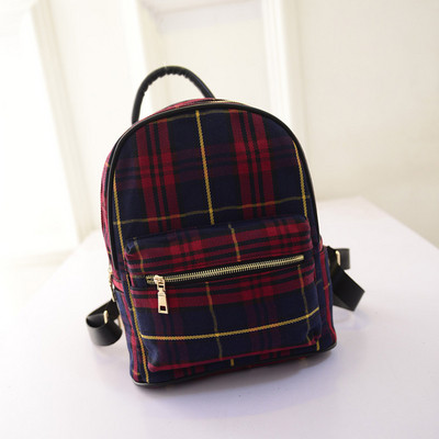 Női kockás hátizsák különböző árnyalatokban