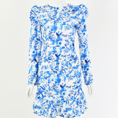 Modern női rövid ruha hosszú ujjal, két színben