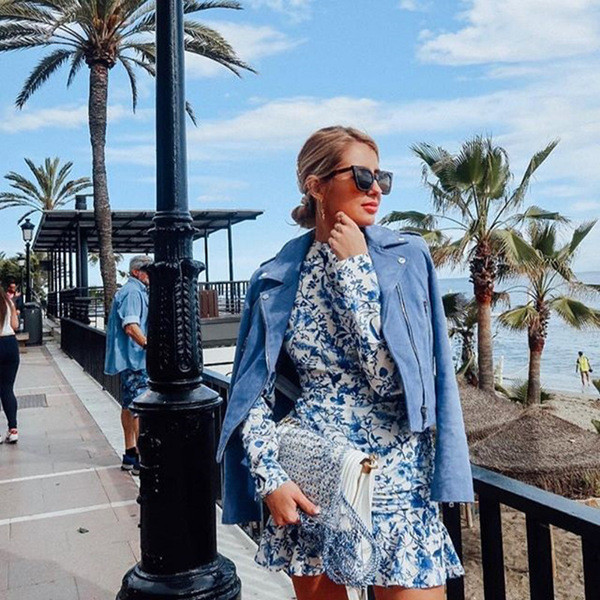 Modern női rövid ruha hosszú ujjal, két színben