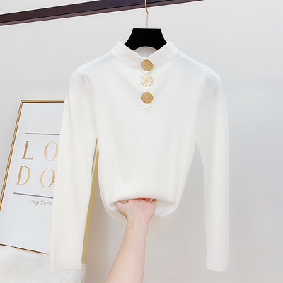 Γυναικεία μπλούζα με κουμπιά και μακρύ μανίκι σε διάφορα χρώματα