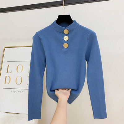 Γυναικεία μπλούζα με κουμπιά και μακρύ μανίκι σε διάφορα χρώματα