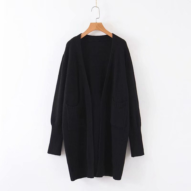 Vesta lunga de dama cu buzunare fara inchidere in mai multe culori